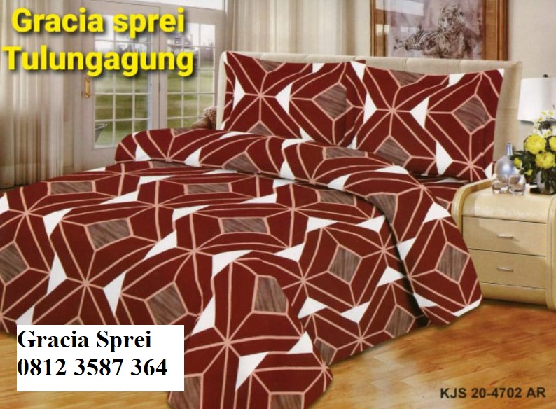 <p>Sprei Disperse Minimalis dengan warna coklat sp